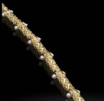 Image of 18 KT Gold & Pearl Bracelet